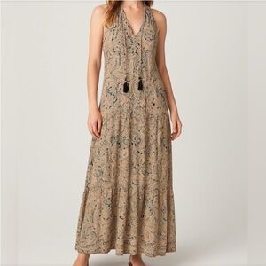 Boemo paisley tiered maxi dress